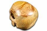 Realistic, Polished Picture Jasper Skull #382158-3